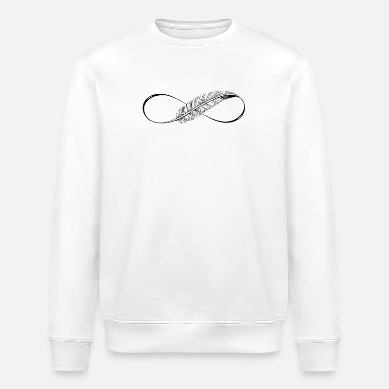 Lignes mignonnes Infinity Spring - Sweat bio ROLLER Stanley/Stella Unisexe - blanc