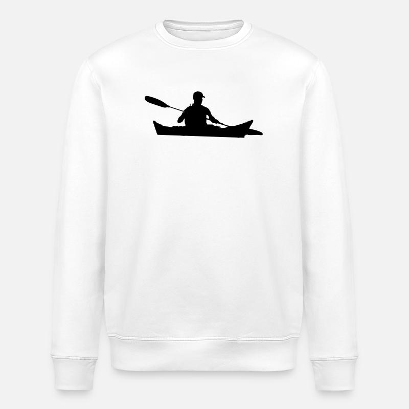 Canoe Kayak - Stanley/Stella ROLLER Unisex Organic Sweatshirt - white