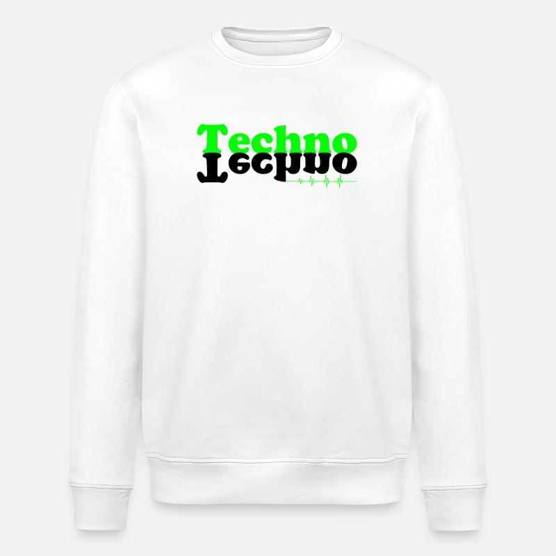 Techno kontiki - Stanley/Stella ROLLER Unisex Organic Sweatshirt - white