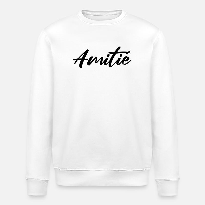 Amitie Script Design pour Vêtements - Sweat bio ROLLER Stanley/Stella Unisexe - blanc