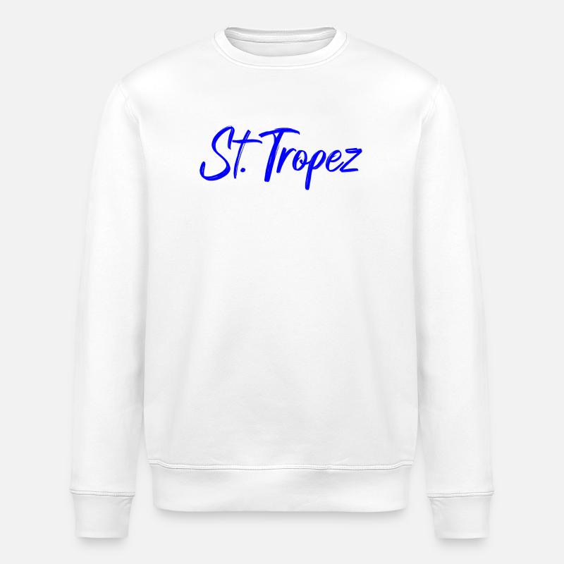 St Tropez - Sweat bio ROLLER Stanley/Stella Unisexe - blanc