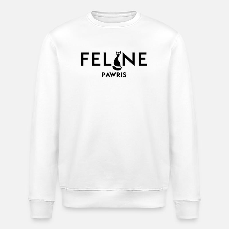 Katzenartig - Stanley/Stella Unisex Bio-Sweatshirt ROLLER - Weiß