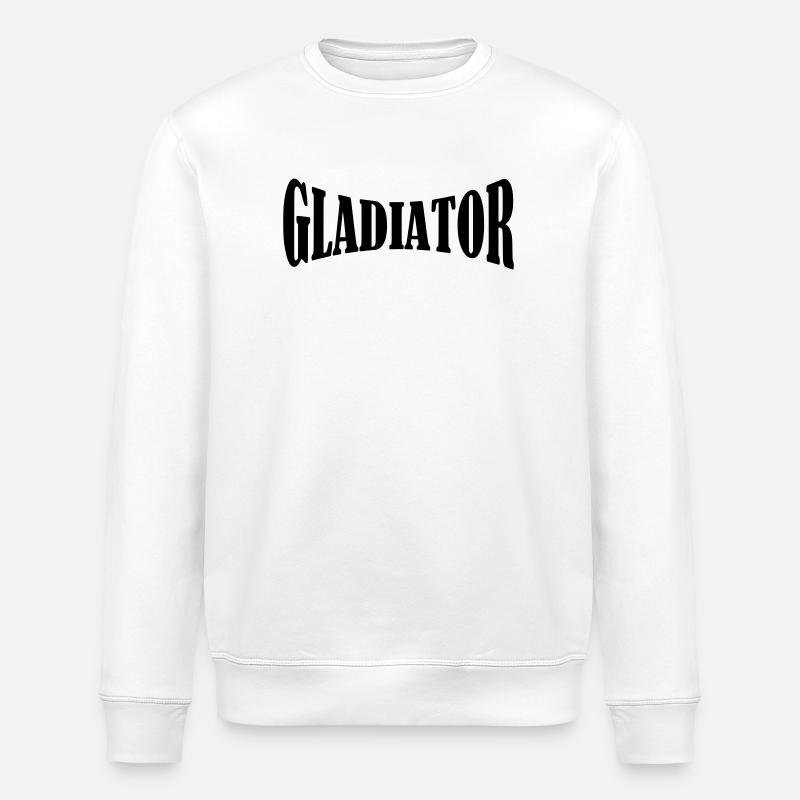 Gladiator Shirt - Stanley/Stella ROLLER Unisex Organic Sweatshirt - white