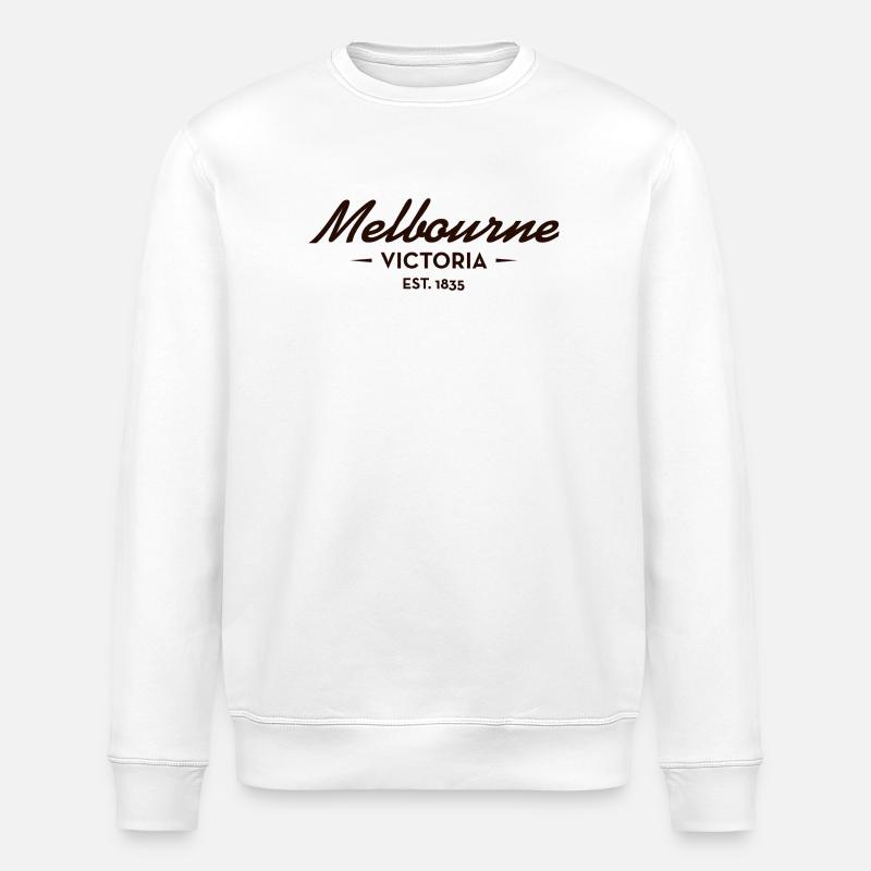 Melbourne Victoria Est. 1835 - Stanley/Stella Unisex Bio-Sweatshirt ROLLER - Weiß