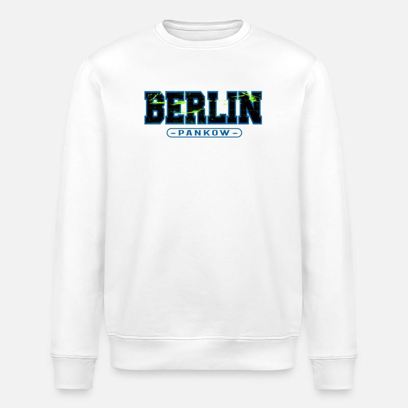 Berlin Pankow Neon-Graffiti - Stanley/Stella Unisex Bio-Sweatshirt ROLLER - Weiß
