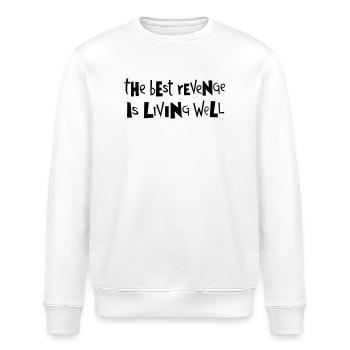 Beste Rache ... von Cean - Stanley/Stella Unisex Bio-Sweatshirt ROLLER - Weiß - Vorne - Nik (191cm)