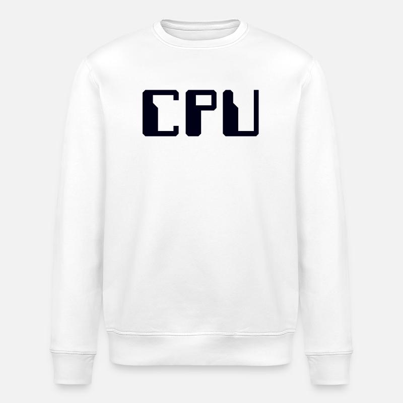 CPU Memory - Stanley/Stella ROLLER Unisex Organic Sweatshirt - white