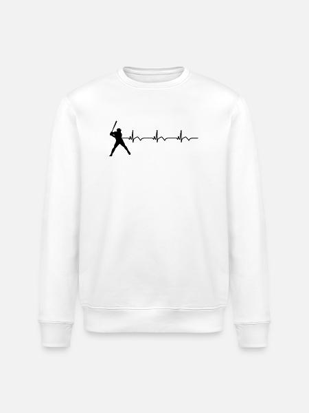 Baseball ECG Batte de baseball - Sweat bio ROLLER Stanley/Stella Unisexe - blanc
