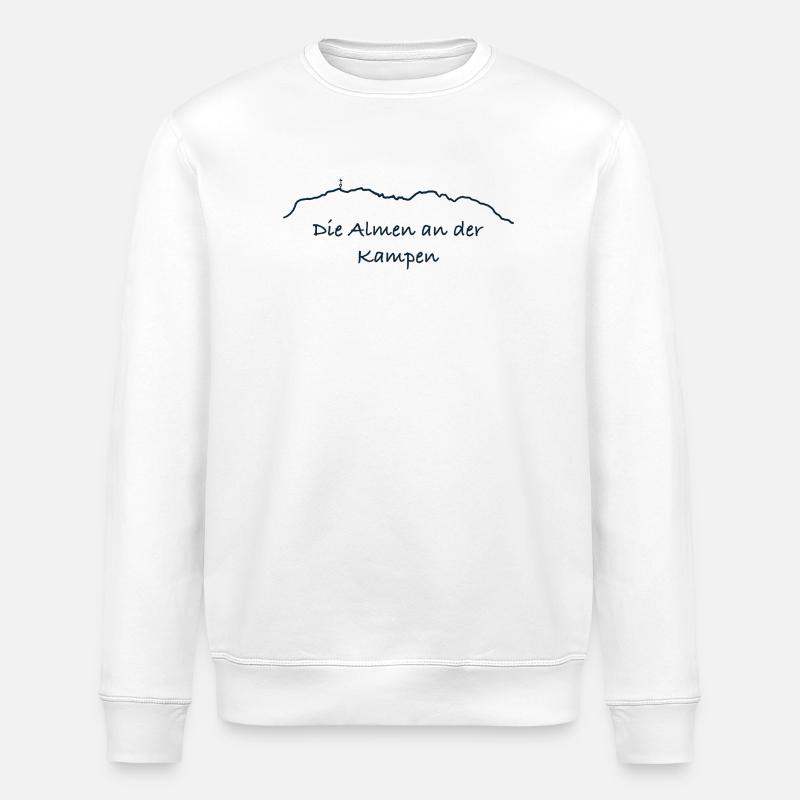 Ligne alpine via Kampen - Sweat bio ROLLER Stanley/Stella Unisexe - blanc