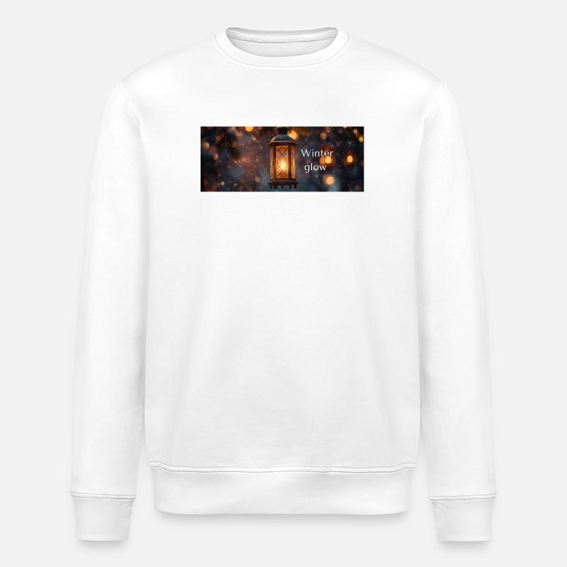 Winter glow - Stanley/Stella ROLLER Unisex Organic Sweatshirt - white