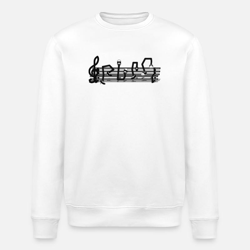 GIB DIE NOTE - Stanley/Stella Unisex Bio-Sweatshirt ROLLER - Weiß