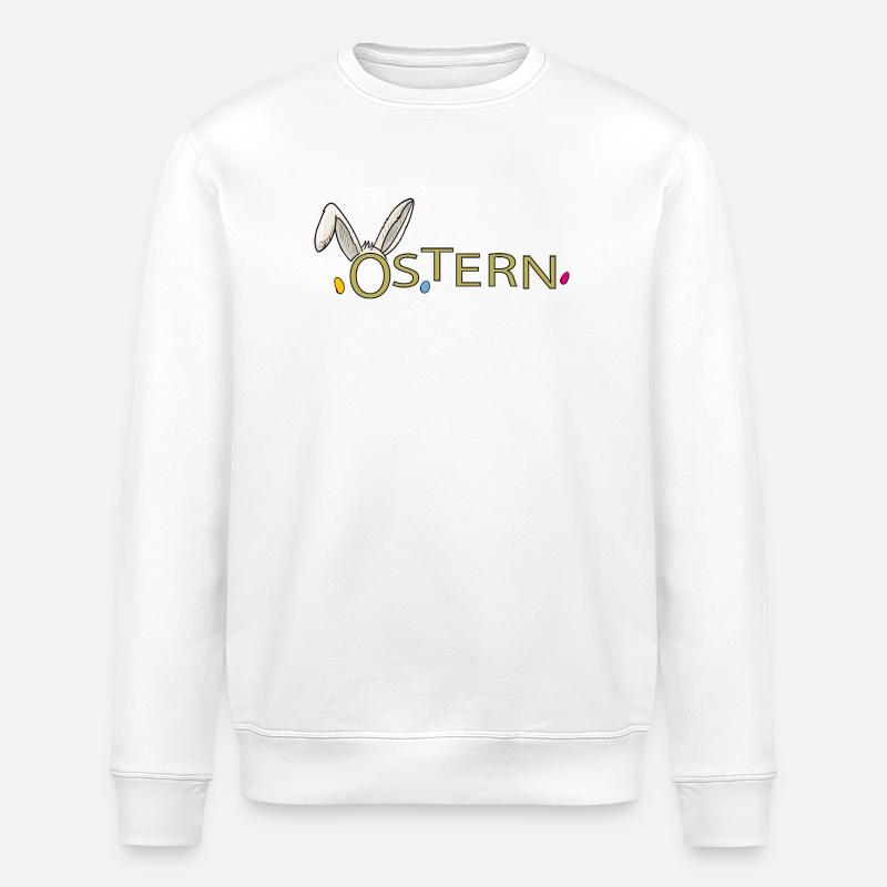 Easter - Stanley/Stella ROLLER Unisex Organic Sweatshirt - white