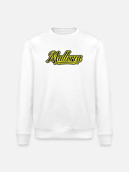 Mallorca Schrift - Stanley/Stella Unisex Bio-Sweatshirt ROLLER - Weiß