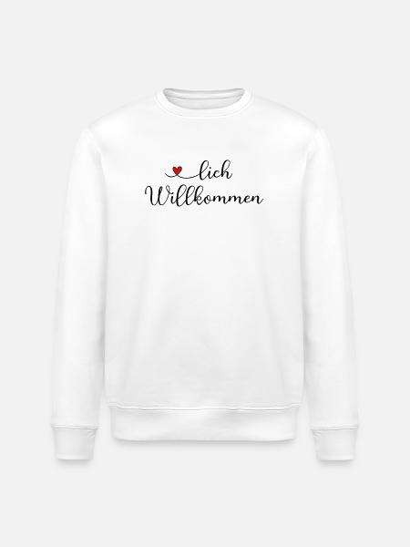 Herzlich Willkommen - Stanley/Stella Unisex Bio-Sweatshirt ROLLER - Weiß