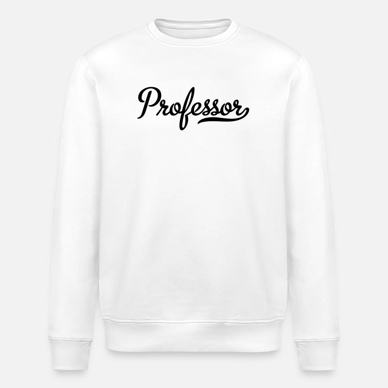 professor - Stanley/Stella ROLLER Unisex Organic Sweatshirt - white
