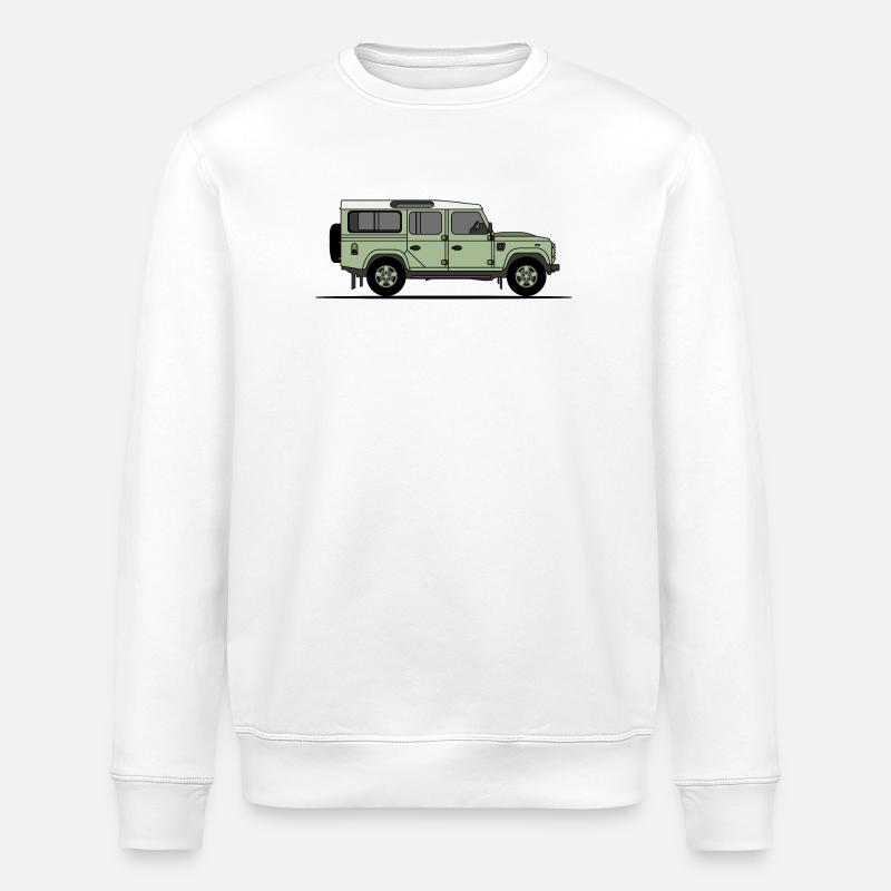 Defender 110 - Stanley/Stella ROLLER Unisex Organic Sweatshirt - white