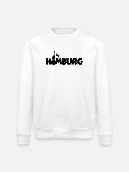 Hamburg am Hamburger Hafen - Stanley/Stella Unisex Bio-Sweatshirt ROLLER - Weiß