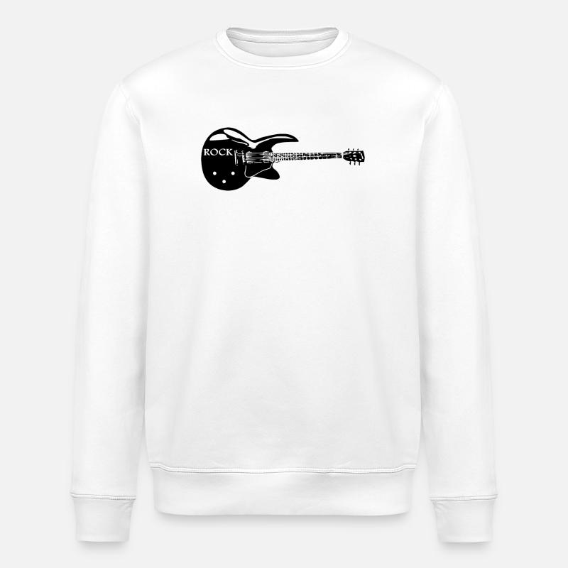 Tee shirt rock - Sweat bio ROLLER Stanley/Stella Unisexe - blanc