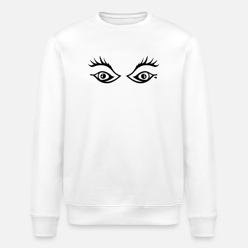 Eyes - Stanley/Stella ROLLER Unisex Organic Sweatshirt - white