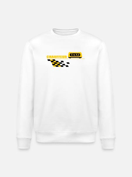 Taxi driver - Stanley/Stella ROLLER Unisex Organic Sweatshirt - white