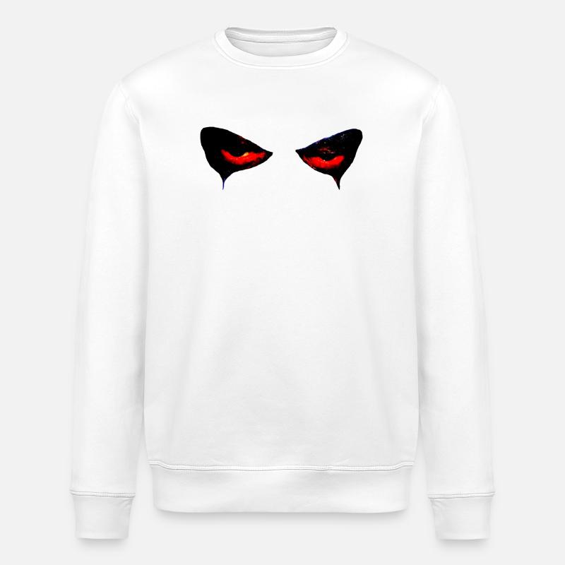 Grimace de citrouille d’Halloween - Sweat bio ROLLER Stanley/Stella Unisexe - blanc