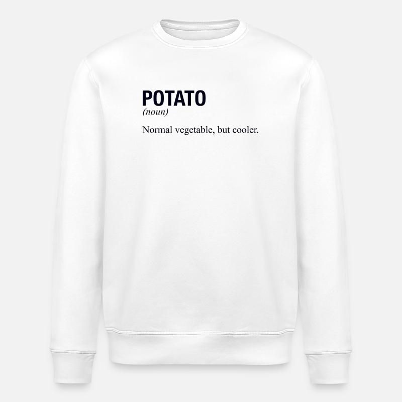 POTATO Kartoffel - Stanley/Stella Unisex Bio-Sweatshirt ROLLER - Weiß