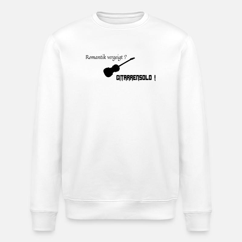 Romantisches Gitarrensolo - Stanley/Stella Unisex Bio-Sweatshirt ROLLER - Weiß