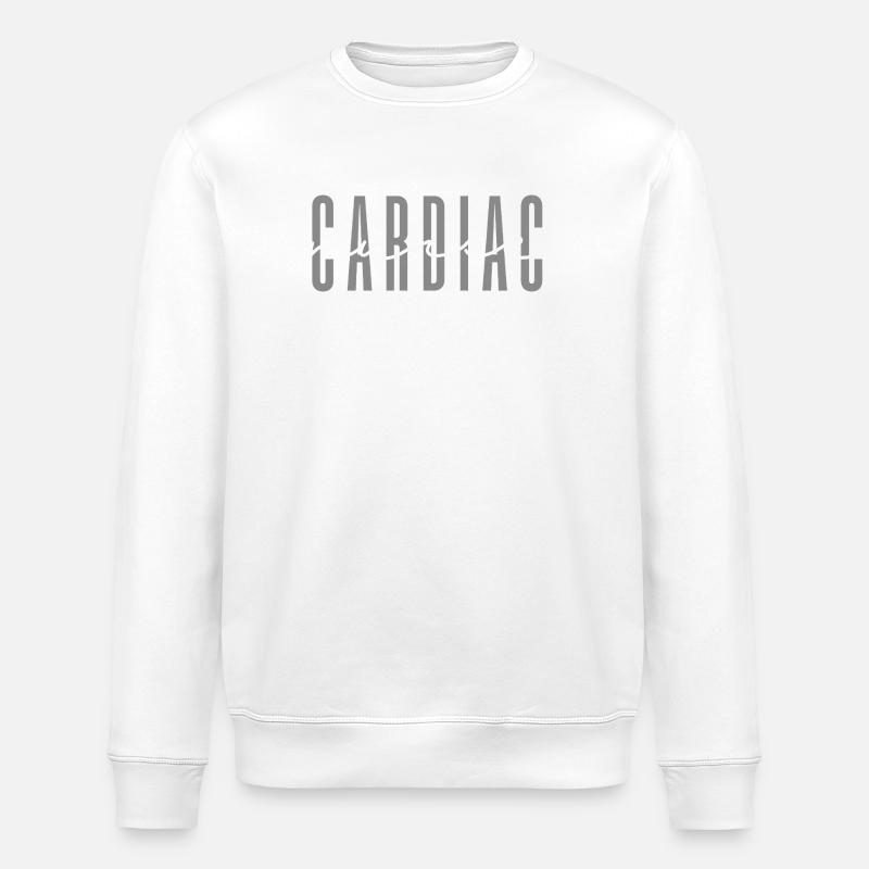 Échographiste de l’équipe infirmière infirmière cardiaque - Sweat bio ROLLER Stanley/Stella Unisexe - blanc