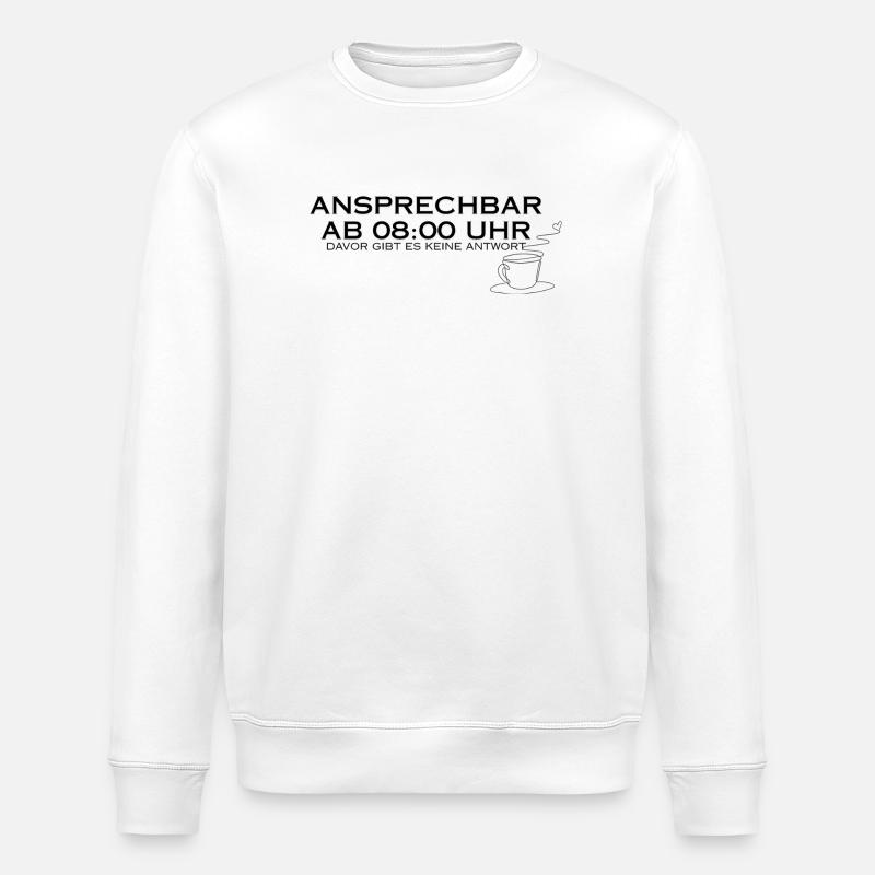 Ansprechbar ab 08:00 Uhr - Stanley/Stella Unisex Bio-Sweatshirt ROLLER - Weiß