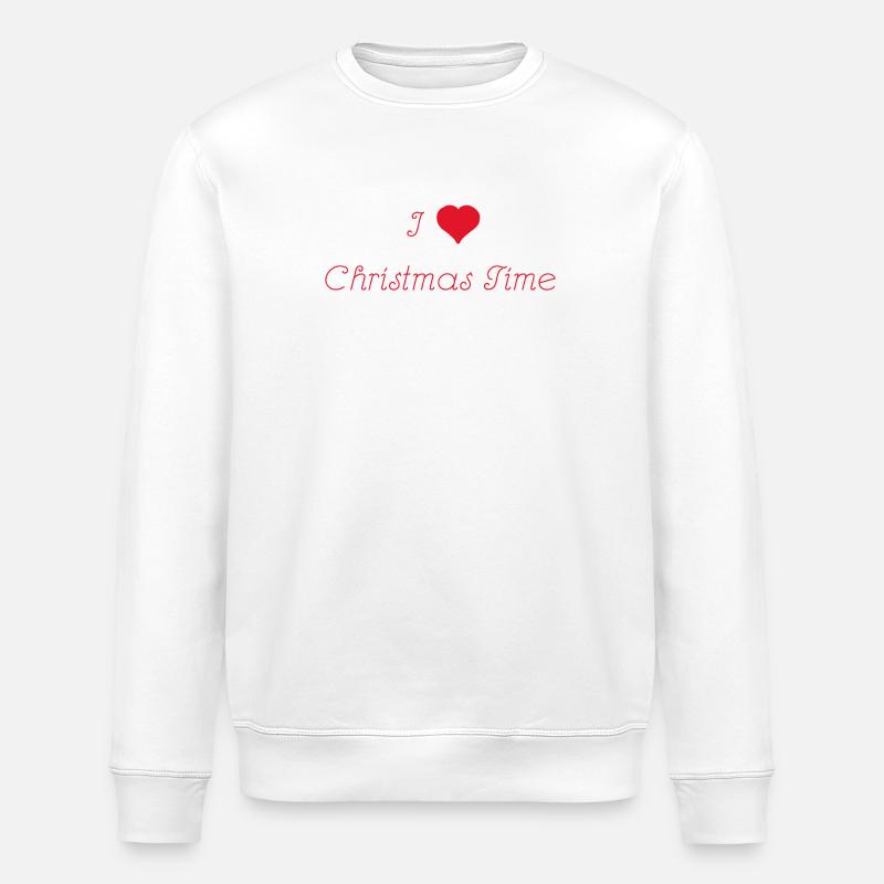 Christmas Love - Stanley/Stella Unisex Bio-Sweatshirt ROLLER - Weiß