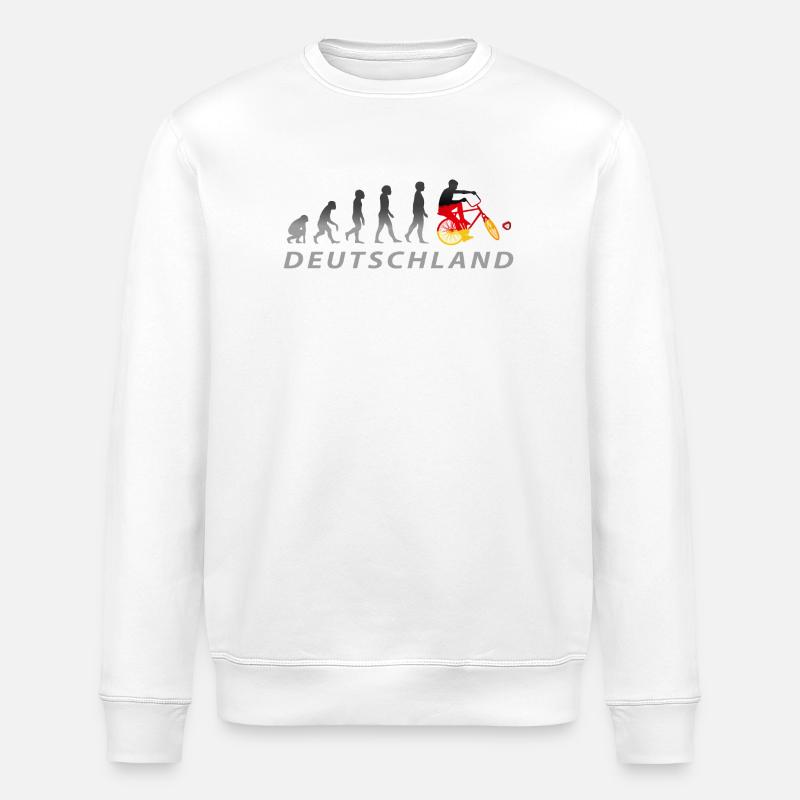 Cycling, Cycleball, Indoor Cycling, Evolution - Stanley/Stella ROLLER Unisex Organic Sweatshirt - white