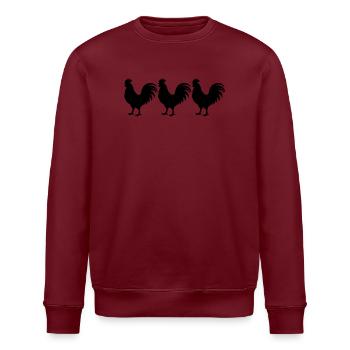 Silhouette du coq - Sweat bio ROLLER Stanley/Stella Unisexe - blanc - Devant - Nik (191cm)
