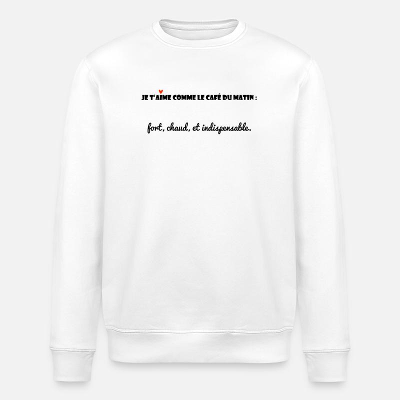 MESSAGE. CITATIONS. HUMOUR. CITATIONS DRÔLES - Sweat bio ROLLER Stanley/Stella Unisexe - blanc