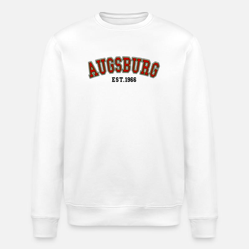 Augsburg gegründet 1966 - Stanley/Stella Unisex Bio-Sweatshirt ROLLER - Weiß