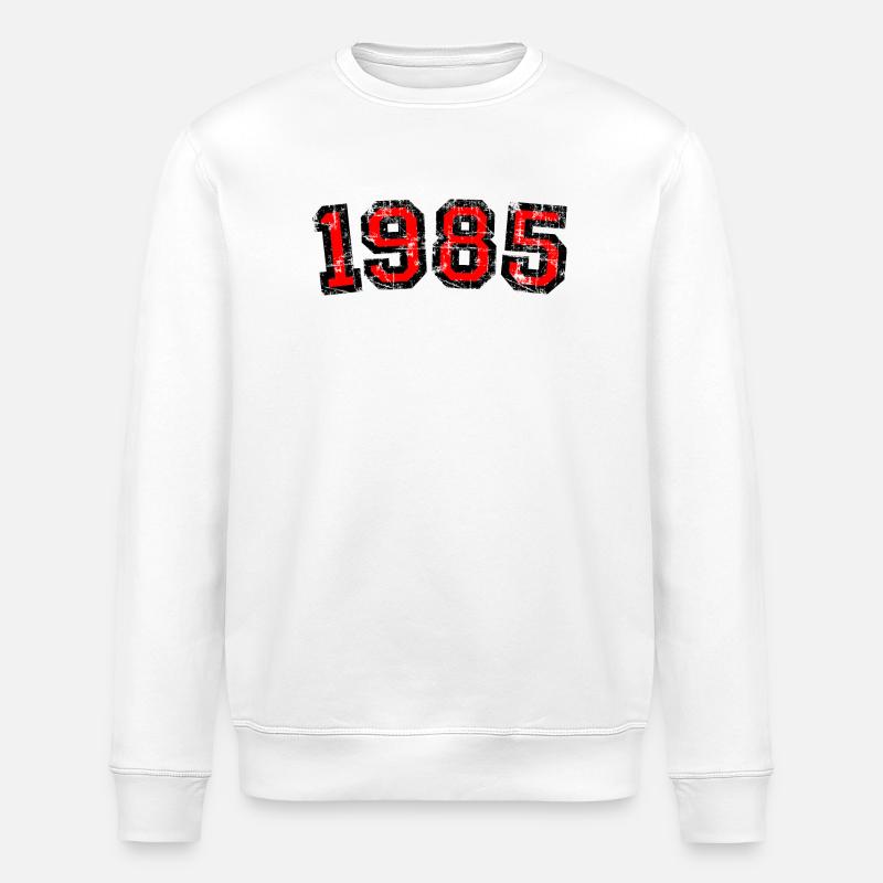 Année 1985 Année anniversaire - Sweat bio ROLLER Stanley/Stella Unisexe - blanc