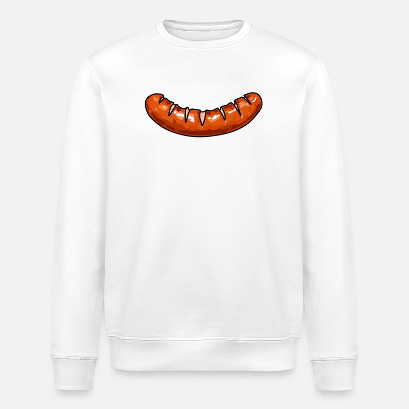 Wurst sausage - Stanley/Stella Unisex Bio-Sweatshirt ROLLER - Weiß