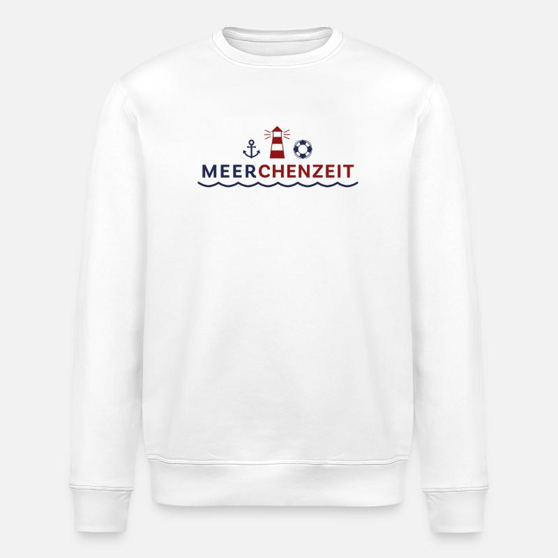 Meerchenzeit - Stanley/Stella Unisex Bio-Sweatshirt ROLLER - Weiß