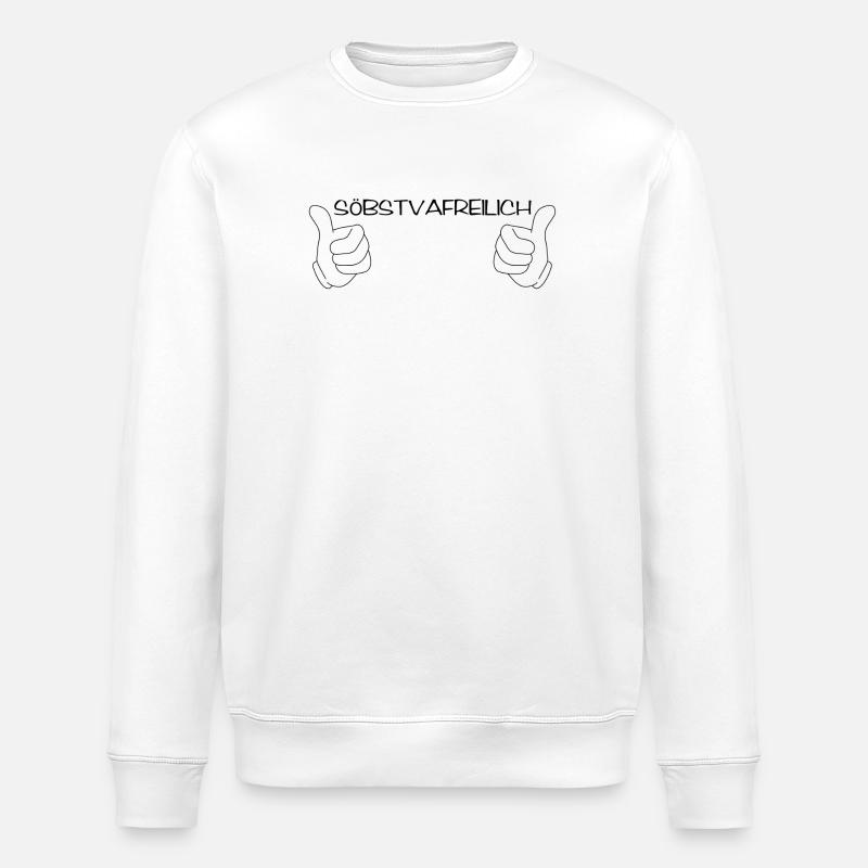 söbstvafreilich - selbstverständlich, Dialekt - Stanley/Stella Unisex Bio-Sweatshirt ROLLER - Weiß