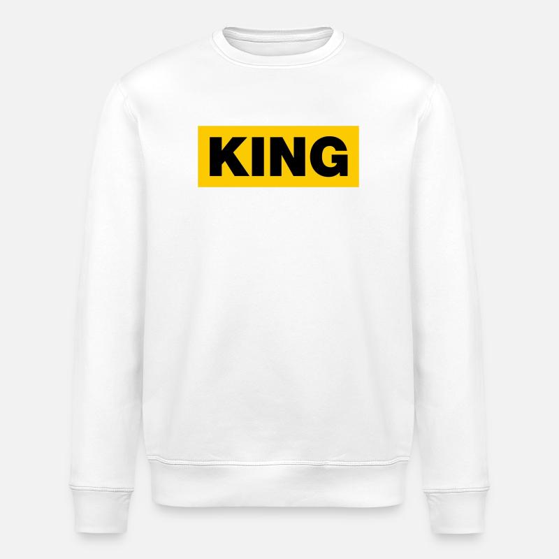 King / 2 Farben - Stanley/Stella Unisex Bio-Sweatshirt ROLLER - Weiß