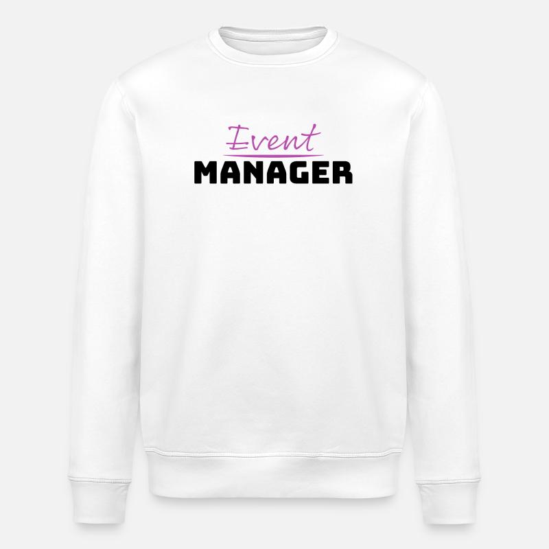 Tshirt fuer Event Manager - Stanley/Stella Unisex Bio-Sweatshirt ROLLER - Weiß