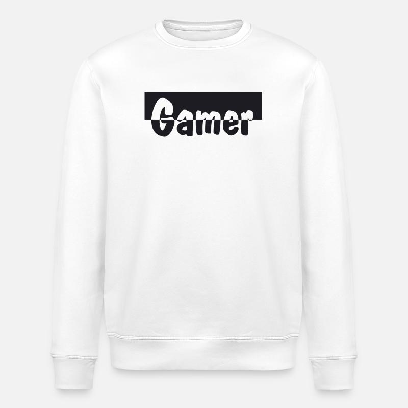 Gamer - Stanley/Stella Unisex Bio-Sweatshirt ROLLER - Weiß