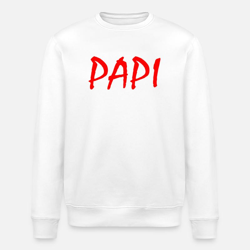 Papi - Stanley/Stella Unisex Bio-Sweatshirt ROLLER - Weiß