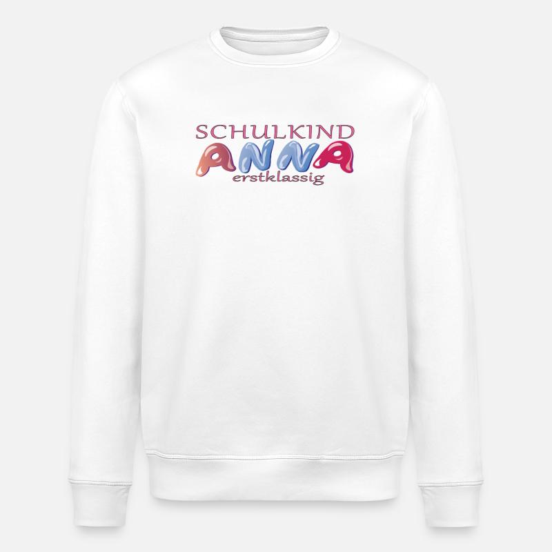 Schulkind Anna Schule - Stanley/Stella Unisex Bio-Sweatshirt ROLLER - Weiß