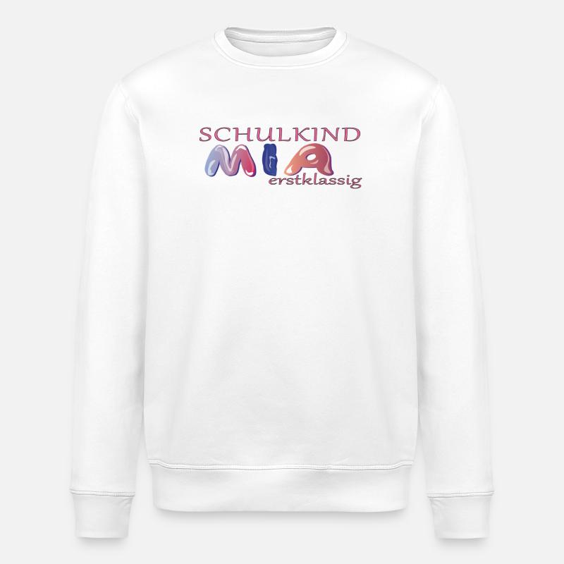 Écolier : École Mia - Sweat bio ROLLER Stanley/Stella Unisexe - blanc