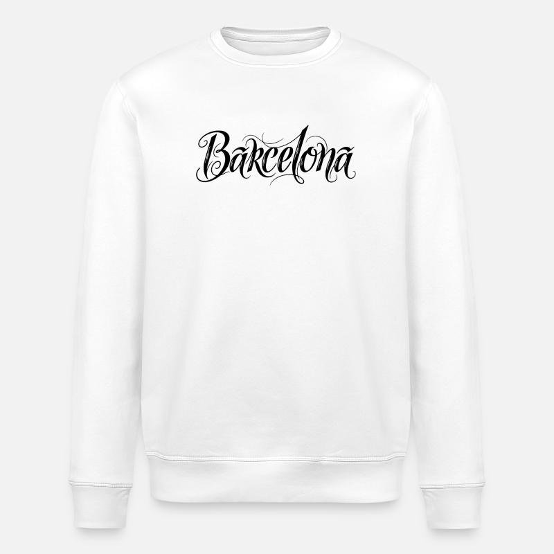 Barcelona - Stanley/Stella Unisex Bio-Sweatshirt ROLLER - Weiß