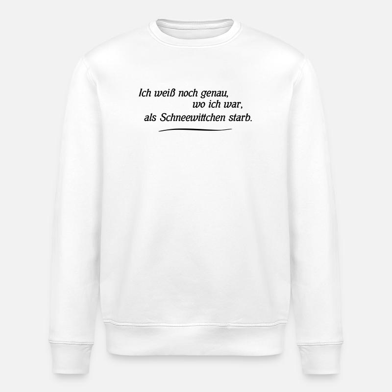 Schneewittchen - Stanley/Stella Unisex Bio-Sweatshirt ROLLER - Weiß