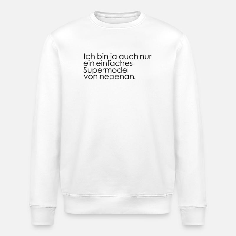 Supermodel d’à côté - Sweat bio ROLLER Stanley/Stella Unisexe - blanc