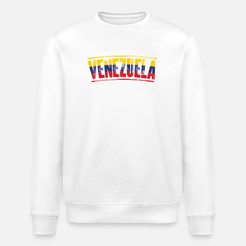 Mot-mot du drapeau du Venezuela - Sweat bio ROLLER Stanley/Stella Unisexe - blanc