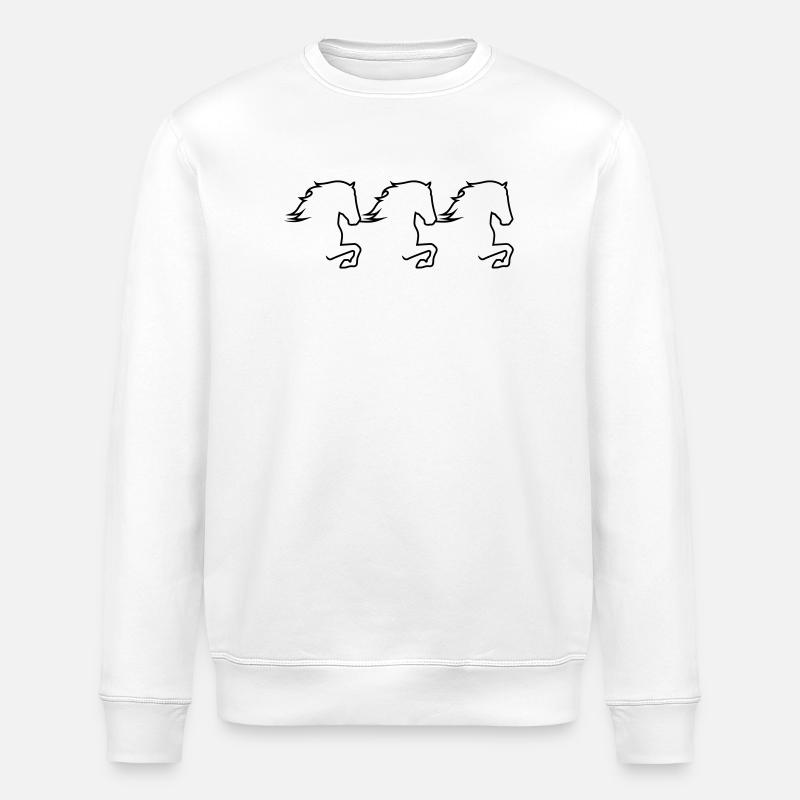 Tölter Trio - Stanley/Stella ROLLER Unisex Organic Sweatshirt - white