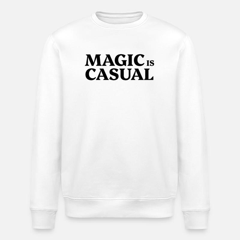Magic is casual - Stanley/Stella ROLLER Unisex Organic Sweatshirt - white